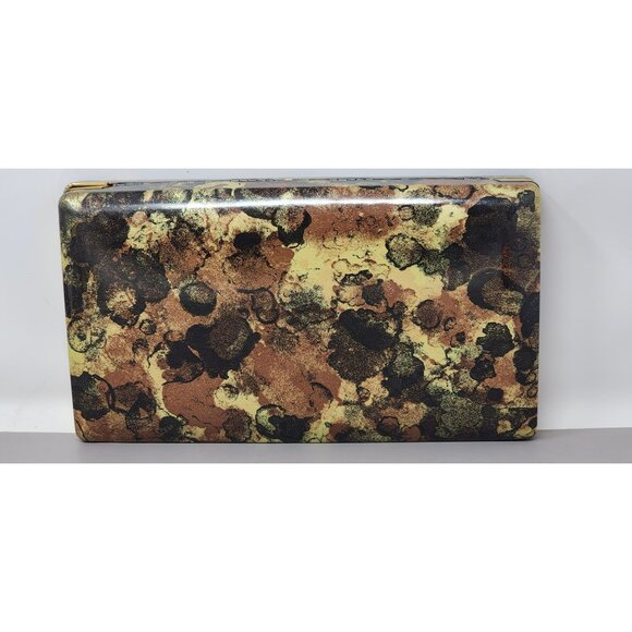 Vintage Mele Jewelry‎ Box Brown & Gold Floral Velvet Lined Storage Case - Picture 4 of 15